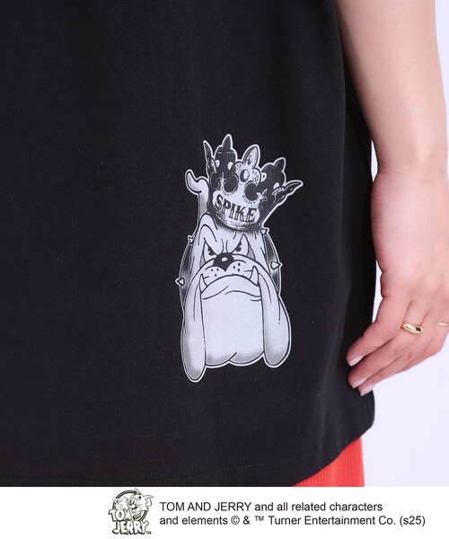 Cutie Blonde（キューティーブロンド）の「【TOM and JERRY 別注】BIG T（Tシャツ/カットソー・レディース・チャコール/ブラック系1・00）」の12枚目の写真