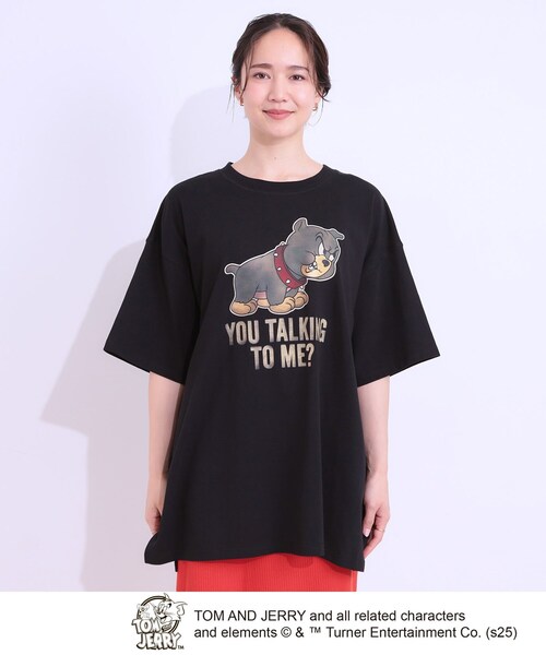 Cutie Blonde（キューティーブロンド）の「【TOM and JERRY 別注】BIG T（Tシャツ/カットソー・レディース・チャコール/ブラック系1・00）」の13枚目の写真