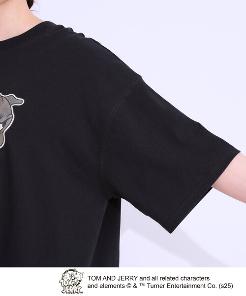Cutie Blonde（キューティーブロンド）の「【TOM and JERRY 別注】BIG T（Tシャツ/カットソー・レディース・チャコール/ブラック系1・00）」の17枚目の写真