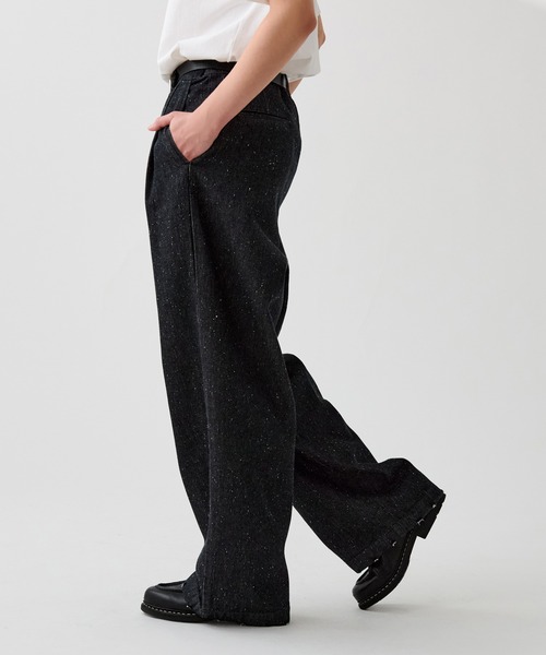 WETTEMPT(ウィテンプト)の「2TUCK COLOR NEP DENIM / ツータックカラーネップデニム(デニムパンツ・メンズ・ブラック/ピンク/インディゴブルー・SMALL/MEDIUM/LARGE)」の8枚目の写真