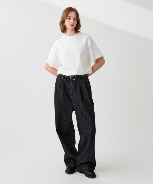 WETTEMPT(ウィテンプト)の「2TUCK COLOR NEP DENIM / ツータックカラーネップデニム(デニムパンツ・メンズ・ブラック/ピンク/インディゴブルー・SMALL/MEDIUM/LARGE)」の11枚目の写真