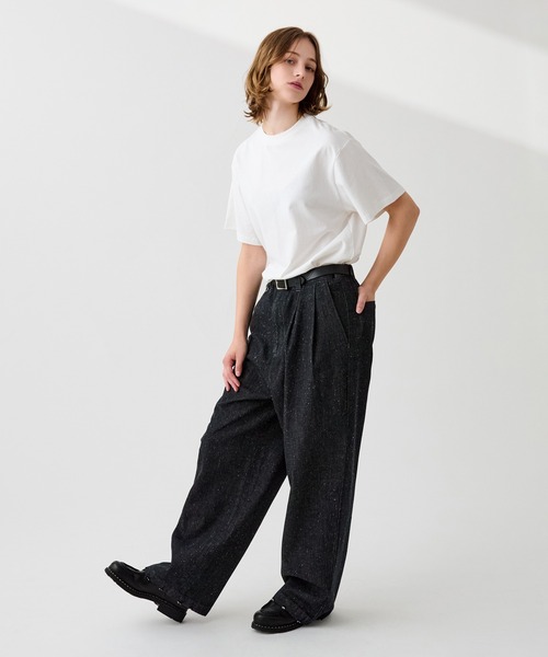 WETTEMPT(ウィテンプト)の「2TUCK COLOR NEP DENIM / ツータックカラーネップデニム(デニムパンツ・メンズ・ブラック/ピンク/インディゴブルー・SMALL/MEDIUM/LARGE)」の12枚目の写真