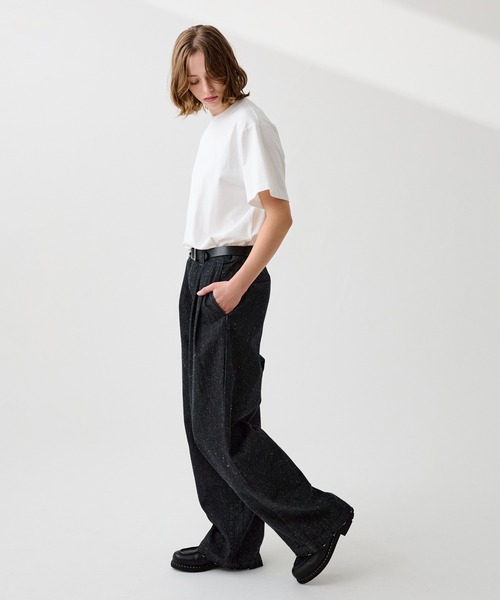 WETTEMPT(ウィテンプト)の「2TUCK COLOR NEP DENIM / ツータックカラーネップデニム(デニムパンツ・メンズ・ブラック/ピンク/インディゴブルー・SMALL/MEDIUM/LARGE)」の14枚目の写真