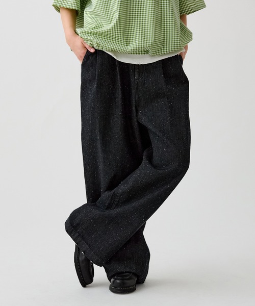 WETTEMPT(ウィテンプト)の「2TUCK COLOR NEP DENIM / ツータックカラーネップデニム(デニムパンツ・メンズ・ブラック/ピンク/インディゴブルー・SMALL/MEDIUM/LARGE)」の18枚目の写真