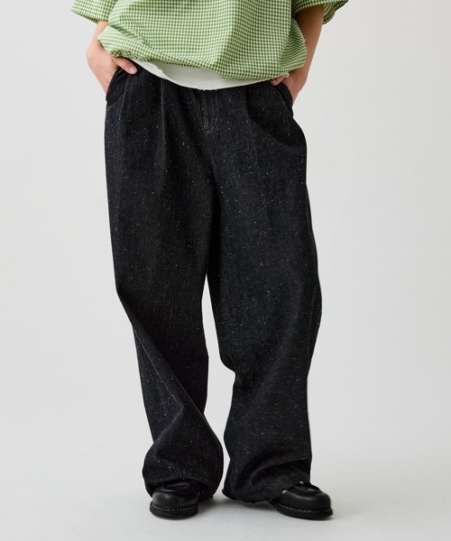 セール】2TUCK COLOR NEP DENIM / ツータックカラーネップデニム