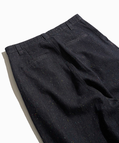セール】2TUCK COLOR NEP DENIM / ツータックカラーネップデニム