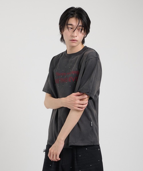 Perushu（ペルーシュ）の「アソートグラフィックユーズドTシャツ（Tシャツ/カットソー・メンズ・ブラック/オフホワイト/ブルー/チャコールグレー/スモークグレー/ピンク/ライトグレー/ワインレッド/ブラック系/ダークグレー・MEDIUM/LARGE）」の14枚目の写真