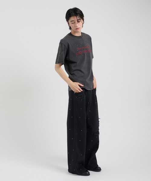 Perushu（ペルーシュ）の「アソートグラフィックユーズドTシャツ（Tシャツ/カットソー・メンズ・ブラック/オフホワイト/ブルー/チャコールグレー/スモークグレー/ピンク/ライトグレー/ワインレッド/ブラック系/ダークグレー・MEDIUM/LARGE）」の17枚目の写真