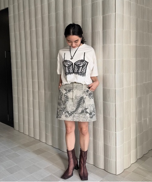 AMERI ⭐︎ MEDI LINGERIE TROMPE L`OEIL TEE MEDI LINGERIE TROMPE L`OEIL TEE