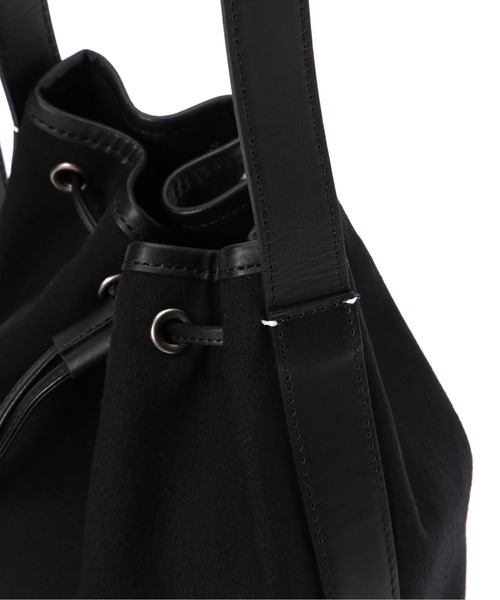 MARGARET HOWELL（マーガレットハウエル）の「NYLON CANVAS & SMOOTH LEATHER（ハンドバッグ・レディース・ブラック・FREE）」の8枚目の写真