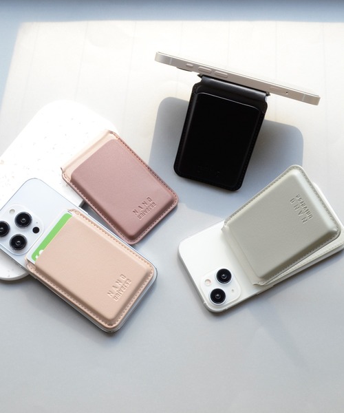 ナノユニバース マグセーフ対応 カードケース [シンプルロゴ