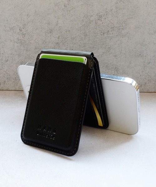 NANO universe（ナノユニバース）の「ナノユニバース マグセーフ対応 カードケース [シンプルロゴ]（スマホグッズ・レディース・ブラック/ブラウン/ベージュ/グレー・ONE SIZE）」の16枚目の写真