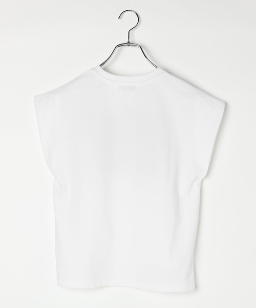 AJUGA.（アジュガ）の「【近藤千尋さんコラボ】フレンチスリーブT(AJUGA.x BAYFLOW)(KIDS)（Tシャツ/カットソー・キッズ・チャコール/オフホワイト/イエロー・150cm/130cm/110cm）」の11枚目の写真