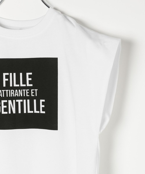 AJUGA.（アジュガ）の「【近藤千尋さんコラボ】フレンチスリーブT(AJUGA.x BAYFLOW)(KIDS)（Tシャツ/カットソー・キッズ・チャコール/オフホワイト/イエロー・150cm/130cm/110cm）」の13枚目の写真