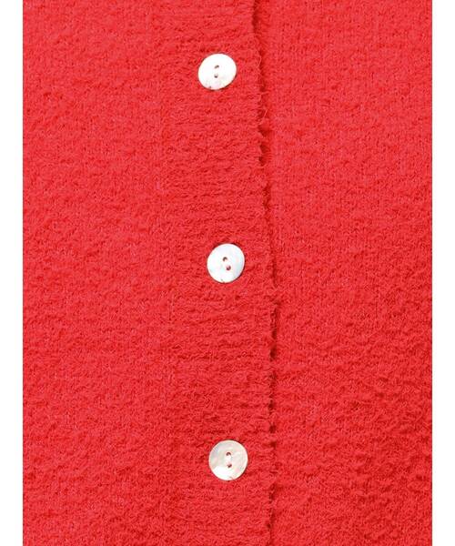 Ungrid（アングリッド）の「ハーフスリーブニットカーデ（カーディガン/ボレロ・レディース・レッド/オフホワイト/グレー・FREE）」の4枚目の写真