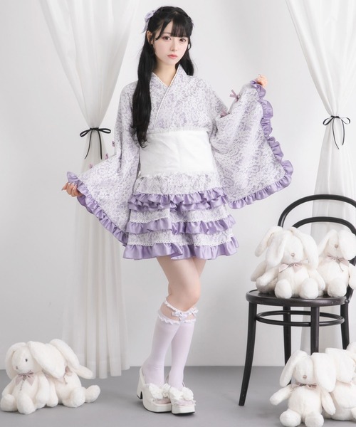 総レースリボン浴衣ドレス（浴衣）｜DearMyLove（ディアマイラブ）の