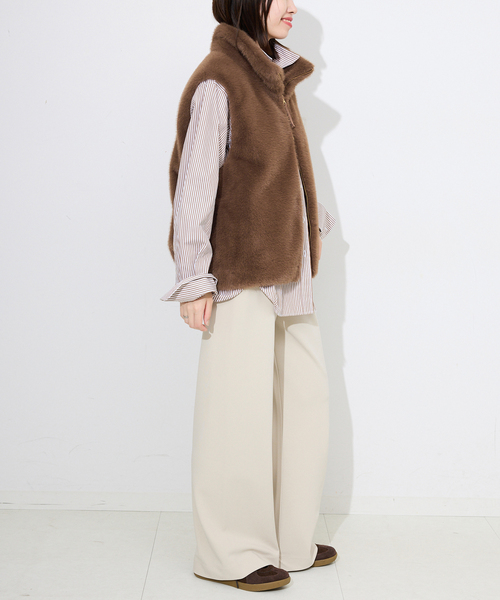 ミンクエコファーベスト（その他アウター）｜SLOBE IENA