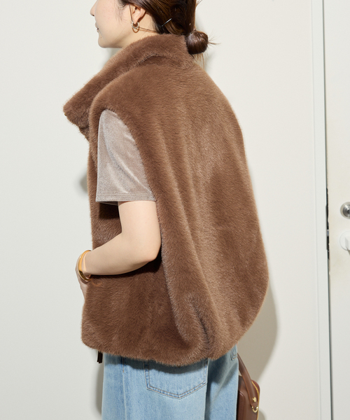 ミンクエコファーベスト（その他アウター）｜SLOBE IENA