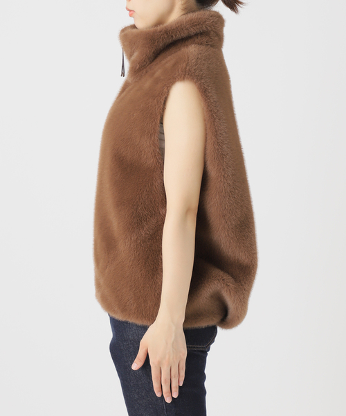 SLOBE IENA（スローブイエナ）の「ミンクエコファーベスト（その他