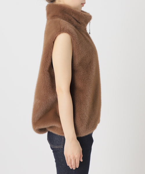 SLOBE IENA（スローブイエナ）の「ミンクエコファーベスト（その他