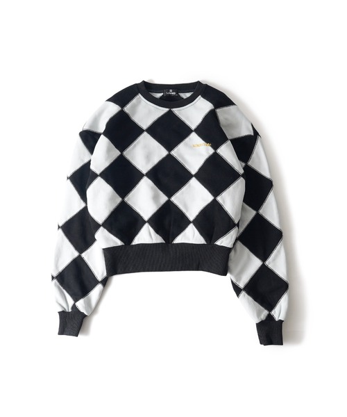 Subciety（サブサエティ）の「Line crewman sweatshirt【WOMEN】（スウェット・レディース・ブラウン/ピンク/ホワイト/オレンジ・FREE）」の5枚目の写真