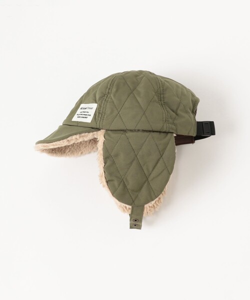 BEAMS mini（ビームスミニ）の「キルティング イヤーキャップ 2025FW（キャップ・キッズ・ワイン/グリーン系その他5/チャコールグレー・ONE SIZE）」の18枚目の写真
