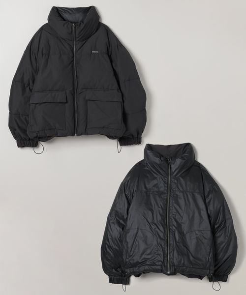 セール】リバーシブルボリュームスタンドパファーコート/572634