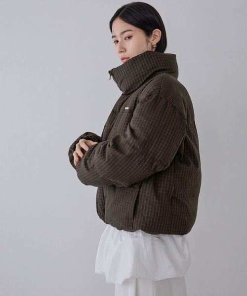 セール】リバーシブルボリュームスタンドパファーコート/572634