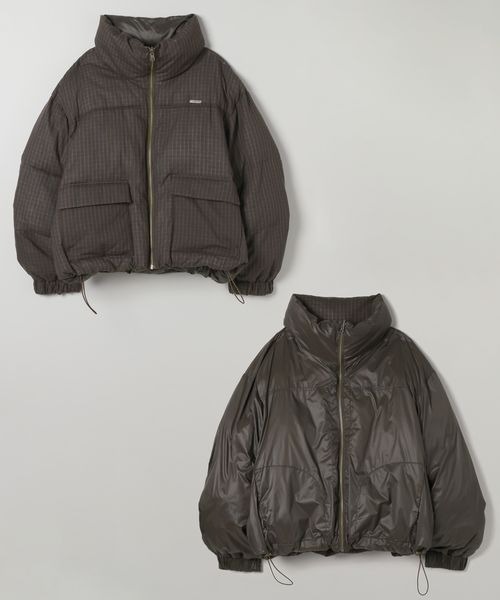 リバーシブルボリュームスタンドパファーコート　ジーナシス　新品未使用　今季新作 JEANASIS（ジーナシス） ブルゾン アウター リバーシブルボリューム