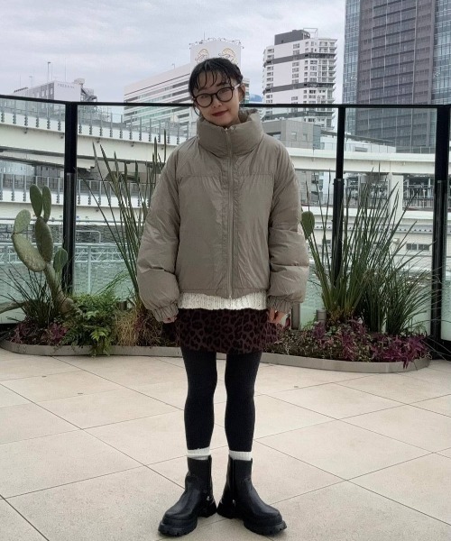 JEANASIS（ジーナシス）の「リバーシブルボリュームスタンドパファー