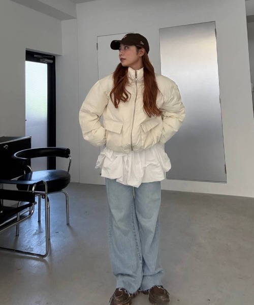 JEANASIS（ジーナシス）の「リバーシブルボリュームスタンドパファー