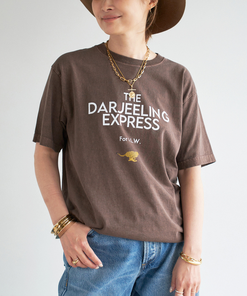 美品ドゥーズィエムクラス DARJEELING Tシャツ ブラウン DARJEELING Tシャツ（Tシャツ/カットソー）｜Deuxieme Classe