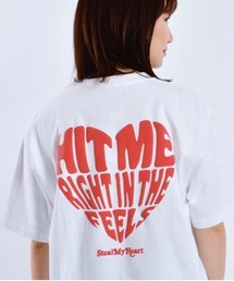 【MODISH GAZE】7.4スーパーヘビーオンス 発泡プリント グラフィックロゴ Tシャツ