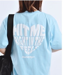 【MODISH GAZE】7.4スーパーヘビーオンス 発泡プリント グラフィックロゴ Tシャツ