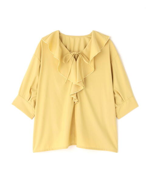 N.(N. Natural Beauty Basic)(エヌエヌナチュラルビューティーベーシック)の「ラッフルリボンブラウス(シャツ/ブラウス・レディース・オフホワイト/ブルー/イエロー・MEDIUM)」の15枚目の写真