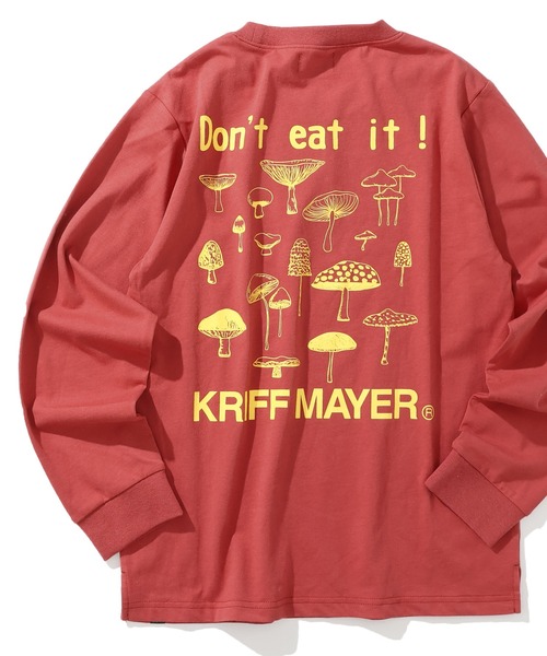 KRIFF MAYER Kid's Collection（クリフメイヤーキッズコレクション）の「【保温機能】ぬくテクロンT（キノコ）（Tシャツ/カットソー・キッズ・オフホワイト/グリーン/レッド/ネイビー・120/130/140/150/160/170）」の4枚目の写真