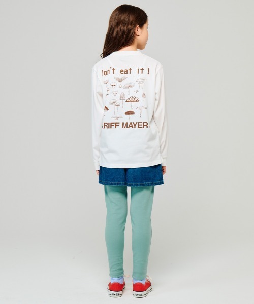 KRIFF MAYER Kid's Collection（クリフメイヤーキッズコレクション）の「【保温機能】ぬくテクロンT（キノコ）（Tシャツ/カットソー・キッズ・オフホワイト/グリーン/レッド/ネイビー・120/130/140/150/160/170）」の8枚目の写真