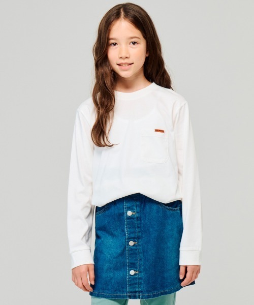 KRIFF MAYER Kid's Collection（クリフメイヤーキッズコレクション）の「【保温機能】ぬくテクロンT（キノコ）（Tシャツ/カットソー・キッズ・オフホワイト/グリーン/レッド/ネイビー・120/130/140/150/160/170）」の5枚目の写真