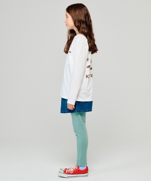 KRIFF MAYER Kid's Collection（クリフメイヤーキッズコレクション）の「【保温機能】ぬくテクロンT（キノコ）（Tシャツ/カットソー・キッズ・オフホワイト/グリーン/レッド/ネイビー・120/130/140/150/160/170）」の9枚目の写真