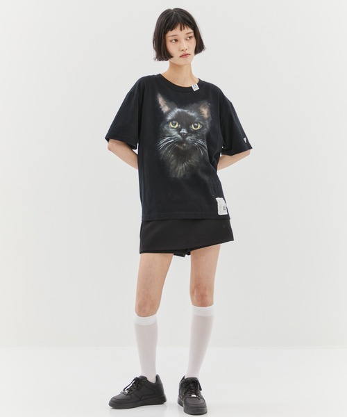 レア■MIHARA YASUHIRO■ Cat プリント Tシャツ Maison MIHARA YASUHIRO - 【24AW】キャット プリンテッド T