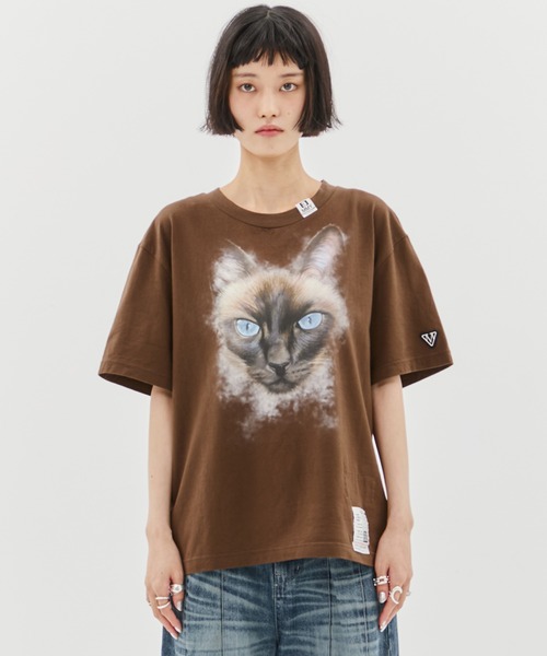 すぐ届く【MIHARAYASUHIRO】ロングTシャツ ブリーチドキャット Maison MIHARA YASUHIRO ONLINE STORE（ミハラヤスヒロ