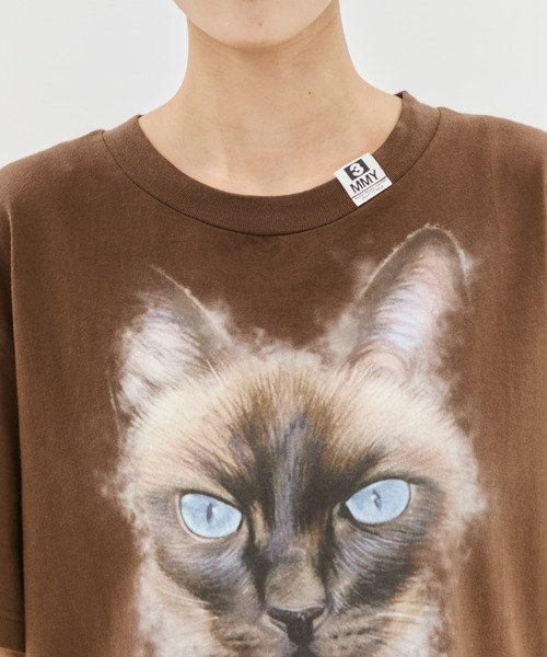 MIHARA YASUHIRO/ミハラヤスヒロ】CAT PRINTED TEE/キャット