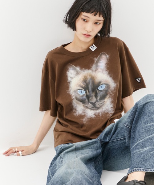 【MIHARAYASUHIRO】Cat Printed T-shirt ねこ Tシャツ 3色 MIHARA YASUHIRO/ミハラヤスヒロ】CAT PRINTED TEE/キャット
