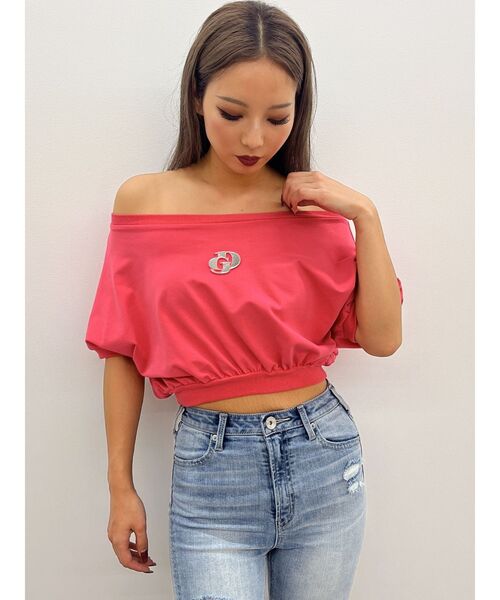 GDエンボスオフショルトップス（Tシャツ/カットソー）｜GYDA