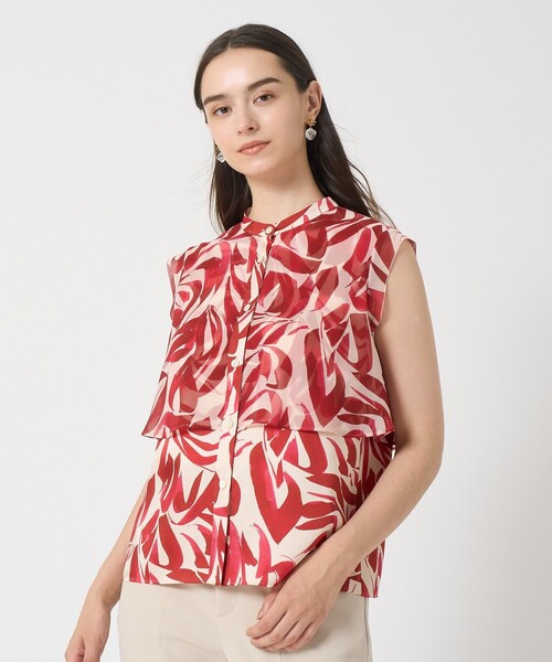 ANAYI（アナイ）の「【セットアップ対応商品】アートリーフノースリ