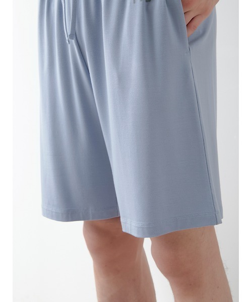 gelato pique（ジェラートピケ）の「【HOMME】レーヨンクッキーアイスサンドハーフパンツ（ルームウェア/パジャマ・メンズ・ブルー/ネイビー・M/L）」の10枚目の写真
