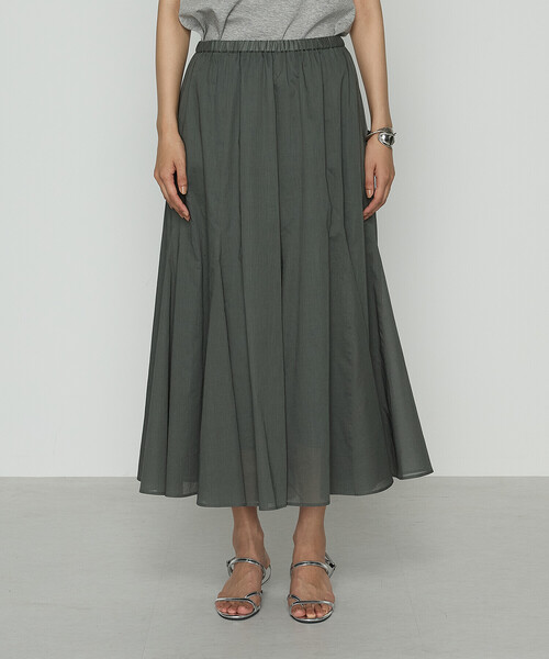 COMME CA（コムサ）の「80ナチュラルローン スカート（スカート・レディース・キャメル/グリーン・11号/9号）」の9枚目の写真