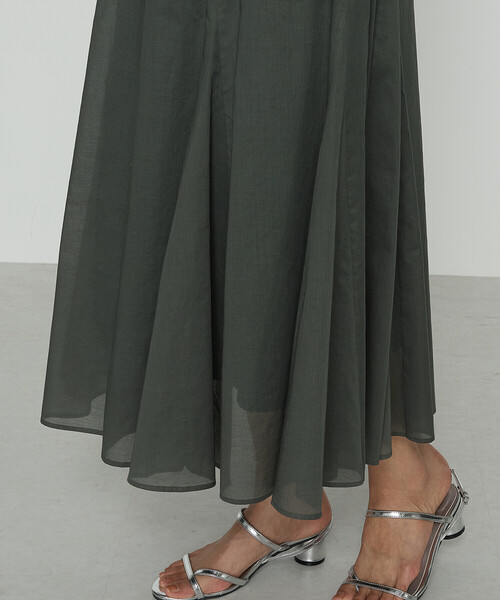 COMME CA（コムサ）の「80ナチュラルローン スカート（スカート・レディース・キャメル/グリーン・11号/9号）」の13枚目の写真