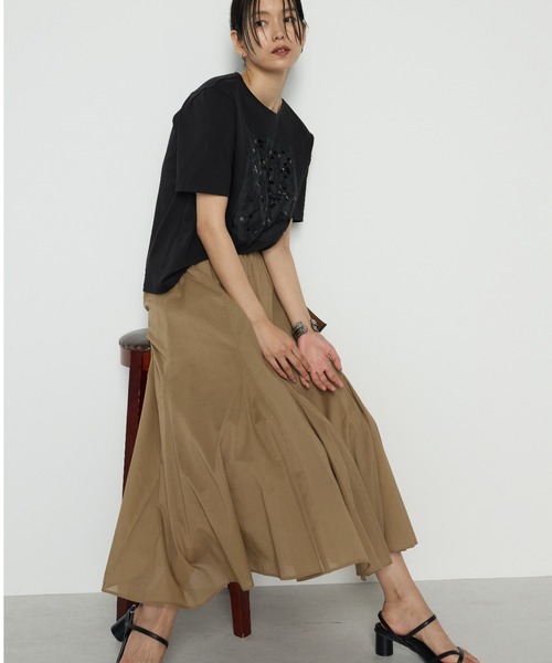 COMME CA（コムサ）の「80ナチュラルローン スカート（スカート・レディース・キャメル/グリーン・11号/9号）」の17枚目の写真