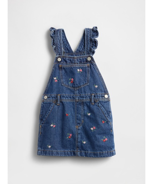 GAP(ギャップ)の「デニム ラッフルフリル サロペットスカート (幼児・ベビー)(ワンピース・キッズ・マルチ・80cm/90cm/110cm/105cm/100cm/95cm/70cm)」の2枚目の写真